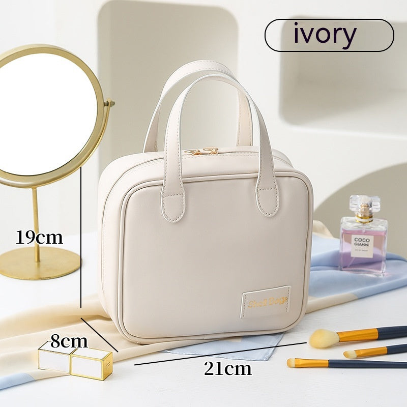 Large Capacity PU Travel Makeup Organizer Pouch
